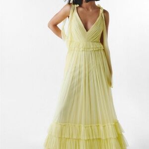 Asos Nasty Gal Vibrant Yellow Backless Dress - NWT